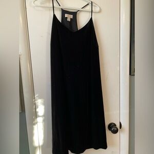 LOFT Black velvet dresss